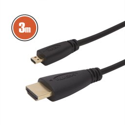 Micro HDMI kábel o 3 m