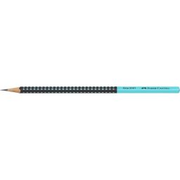 FABER-CASTELL Grafitceruza, HB, háromszögletű, FABER-CASTELL "Grip 2001", fekete, türkiz