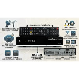 Zgemma H17 Combo 4K UHD – A Professzionális Hibrid Linux Vevőegység