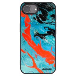 Fekete szilikon tok az alábbi mobiltelefonokra Apple iPhone 17e - Blue Magma