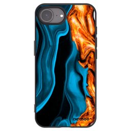 Fekete szilikon tok az alábbi mobiltelefonokra Apple iPhone 17e - Gold blue