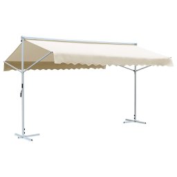 vidaXL krémszínű szabadon álló napellenző 500 x 300 cm