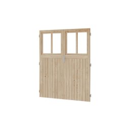 Kiegészítő ajtóelem Wandlitz kerti tárolóhoz, natúr fából 164cm x 180,5 cm.