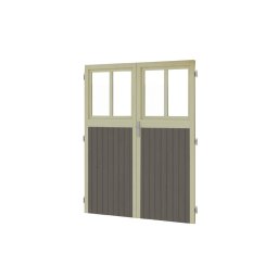 Kiegészítő ajtóelem Wandlitz kerti tárolóhoz, terra szürke színű 164 x 36 x 180,5 cm.