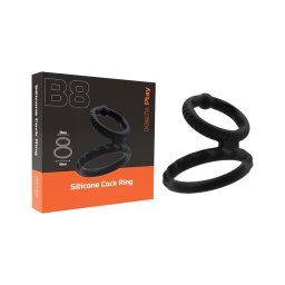Men's Play - pénisz- és heregyűrű (fekete)