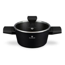 Blaumann Lábas fedővel 20 cm tapadásmentes bevonattal Black Silver Collection BL-4000