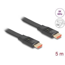Delock nagy sebességű HDMI lapos szalagkábel 48 Gbps 8K 60 Hz 5 m