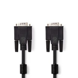 Nedis CCGB59000BK20 - VGA kábel | VGA csatlakozó - VGA csatlakozó | 2 m | Fekete