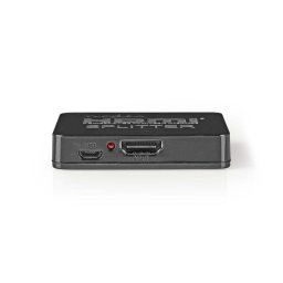 Nedis VSPL34002BK – HDMI-elosztó | 2 port | HDMI-bemenet | 2x HDMI-kimenet | 4K@30Hz | 2,25 Gbps | Fekete