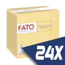 Fato Szalvéta 24x24cm pezsgő 2 rétegű 100 lap/csomag (24 csomag)