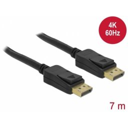 Delock Displayport 1.2 hím > Displayport hím 4K 60 Hz 7 m
