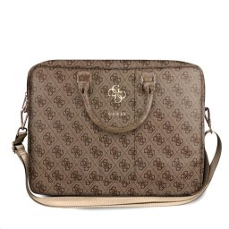 Guess PU 4G fém logós notebook táska 15/16" barna