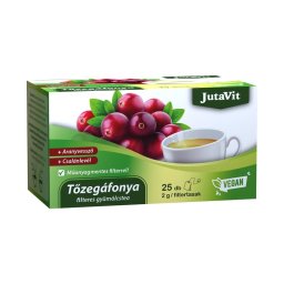JutaVit Tőzegáfonya filteres gyümölcstea 25x2g