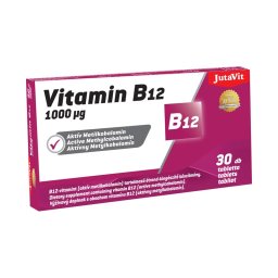 JutaVit B12-vitamin 1000ug Aktív Metilkobalamin 30x
