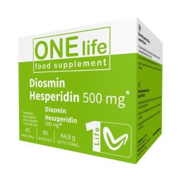 One Life Diosmin-Hesperidin 500 mg kapszula 90x