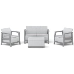 Keter SCANDI LINEA SET kerti bútor garnitúra - Ash Grey / Storm Grey
