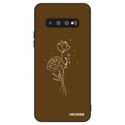 ULTIMATE CASE Samsung Galaxy S10 G973 - készülékre - Brown flowers