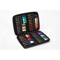 UNI Dekormarker készlet, táskában, UNI "Posca", 40 darabos