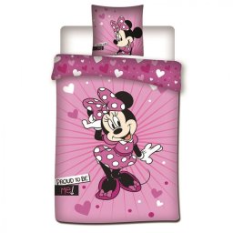 Disney Minnie Proud Ágyneműhuzat 140×200cm, 63×63 cm Microfibre