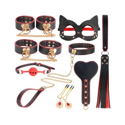 INTOYOU - BDSM haladó szett - 8 részes (fekete)