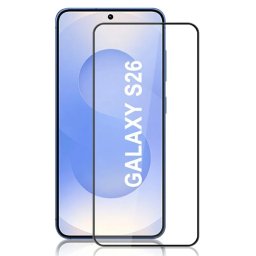 3x 3D üvegfólia kerettel az alábbi mobiltelefonokra Samsung Galaxy S26 - fekete - 2+1 ingyen