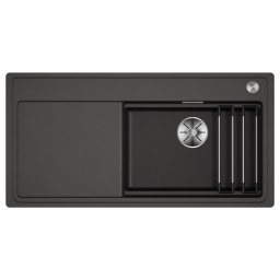 528102 - BLANCO ETAGON XL 6S-F palaszürke tartozékkal, lefolyó távműködtetővel 988X498 SZINTBE ÉPÍTÉS