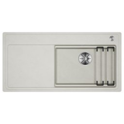 528107 - BLANCO ETAGON XL 6S-F törtfehér tartozékkal, lefolyó távműködtetővel 988X498 SZINTBE ÉPÍTÉS