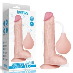 Lovetoy 10'' Squirt Extreme Dildo Tapadókorongos ejakulákó dildo