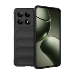 Szilikon telefonvédő (ütésállóság, kameravédő, 3D) FEKETE Xiaomi 14T