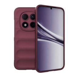Szilikon telefonvédő (ütésállóság, kameravédő, 3D) BORDÓ Xiaomi Redmi Note 15 Pro 5G