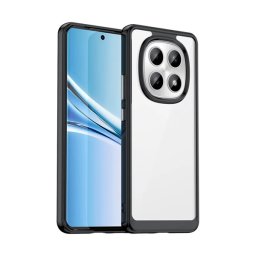 Szilikon telefonvédő (ütésállóság, átlátszó hátlap) FEKETE Xiaomi Redmi Note 15 5G