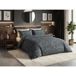Renforcé pamut ágynemű SELMIRA sötétzöld hotelzsebbel Ágyneműhuzat mérete: 70 x 90 cm | 140 x 200 cm