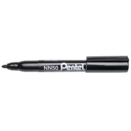 PENTEL Alkoholos marker, 1,3 mm, kúpos, PENTEL "NN50", fekete