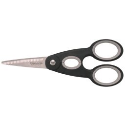 FISKARS Olló, konyhai, 22 cm FISKARS "Functional ReNew", fekete