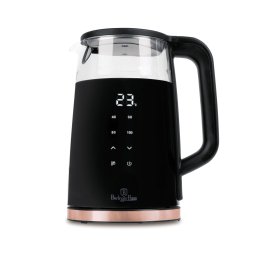 Berlinger Haus Vízforraló digitális 1,7L 2200W műanyag+üveg Black Rose Collection BH/9477