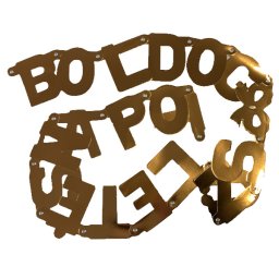 Fényes fűzér (Boldog születésnapot) arany