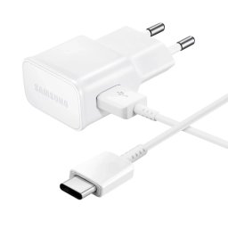 Samsung EP-TA200EWE USB-A 15W-os fali töltő EP-DR140AWE USB-A - USB-C kábellel - fehér színű