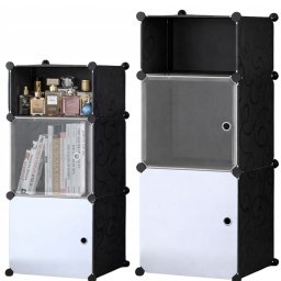 HÖGLER ELEGANCE Moduláris Push-Fit éjjeliszekrény, fekete 91 x 37 x 39 cm
