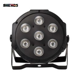SHEHDS 7x18W LED Par Light Silent Slim RGBWA+UV