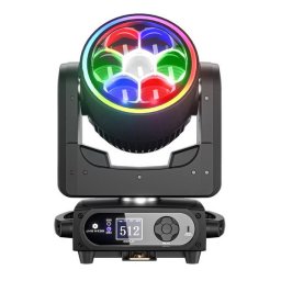 SHEHDS 7x40W Bee Eye Moving Head Light with Zoom & Wash RGBW