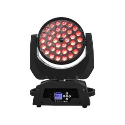 SHEHDS Zoom & Wash 36x18W Moving Head Light RGBWA+UV
