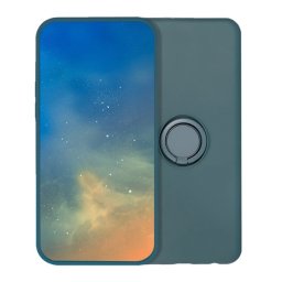 Szilikon telefonvédő (tartógyűrű, mikrofiber plüss belső, mágneses, kameravédő) SÖTÉTZÖLD Xiaomi Redmi Note 15 5G