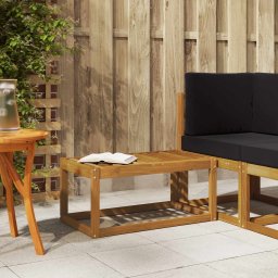 vidaXL Kültéri Zsámoly Pad Természetes 79 x 43 x 37 cm Tömör Akácfa