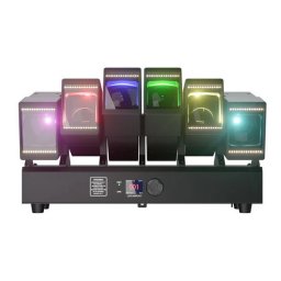 SHEHDS GalaxyJet LED 6x60W RGBW 6 Moving Head Light Bar Beam & Wash