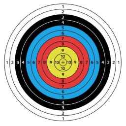 10db 60x60-as Céltábla Lőlap (4834)