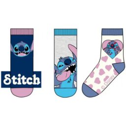 Lilo és Stitch, A csillagkutya gyerek bokazokni 3 pár/csomag 23-34 Nr1