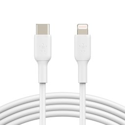 Belkin BOOST CHARGE Lightning/USB-C kábel, 2 m, fehér