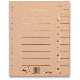 Elválasztó A4 vágó narancs 10db