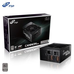 FSP CANNON PRO/2500W/ATX 3.1/80PLUS Platinum 230V EU/Modular/Retail FSP CANNON PRO/2500W/ATX 3.1/80PLUS Platinum 230V EU/Modular/Retail