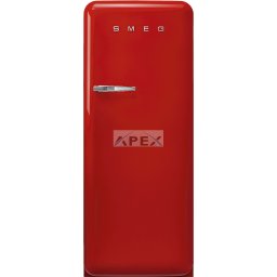 SMEG KOMBINÁLT HŰTŐ ÉS FAGYASZTÓ, retro, 60,1x150 cm, jobb oldali pántok, piros